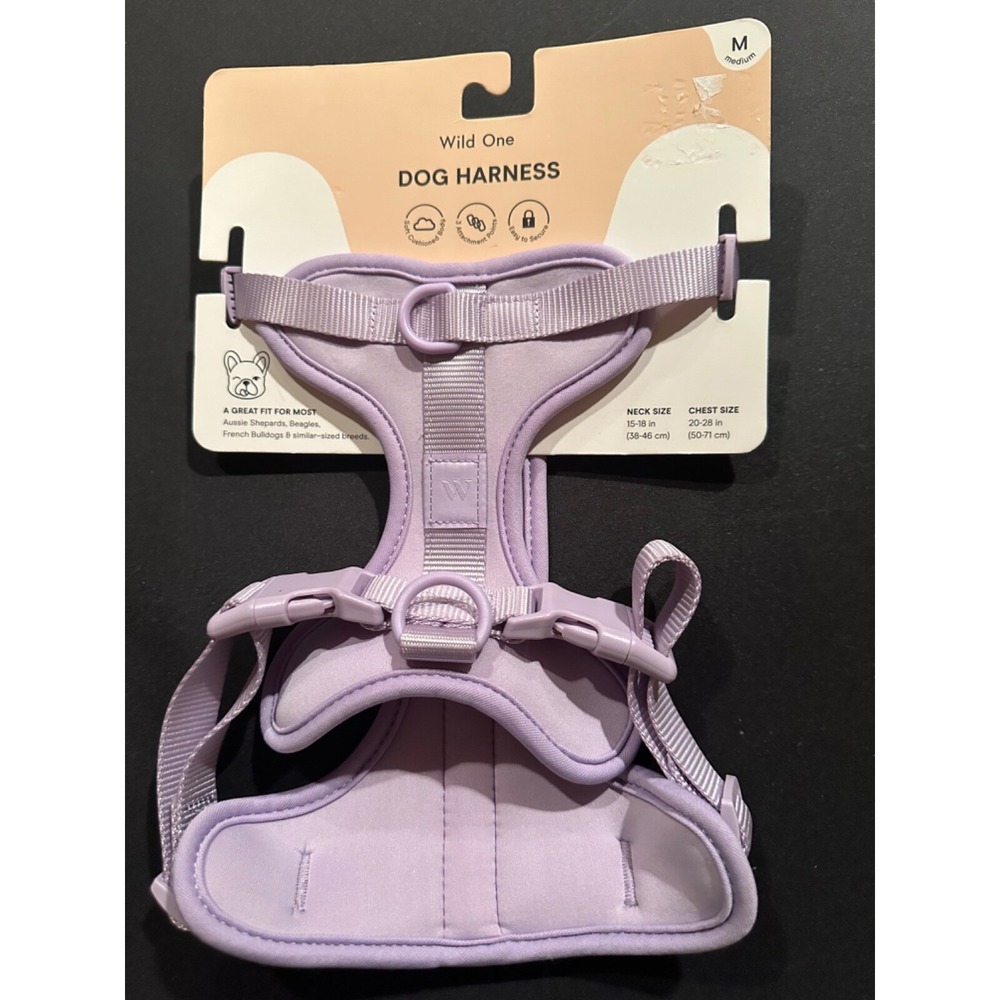 New Wild One Dog Harness Lilac Purple M